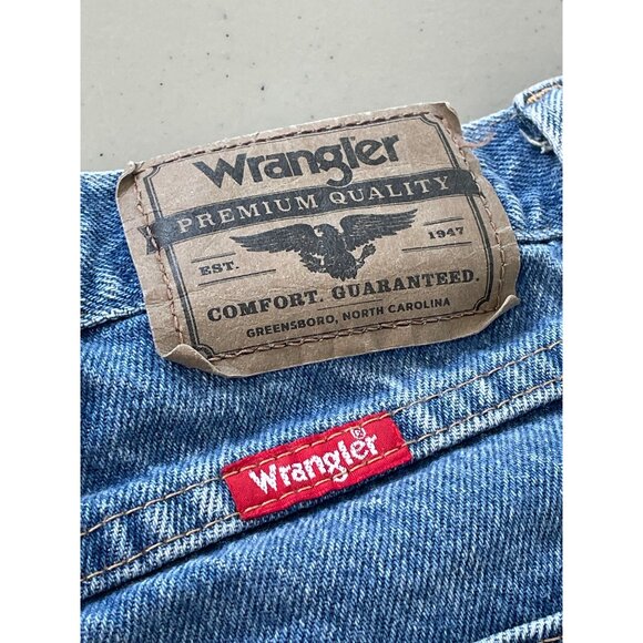 Wrangler Jeans Size 40x30 Regular Fit Straight Leg Blue Medium Wash Cotton Denim - Picture 5 of 7